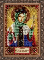 Набор для вышивки бисером именной мини-иконы «Святая Александра»