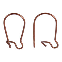 " Zlatka" Швензы для бисера DC- 074/ 10 15 мм 10 шт №05 под медь