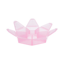 " Gamma" контейнер для бисера пластик T- 36 розовый\ прозрачный