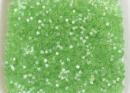 Бисер Чехия сатиновая рубка 10/0 50г 05161 светло-зеленый